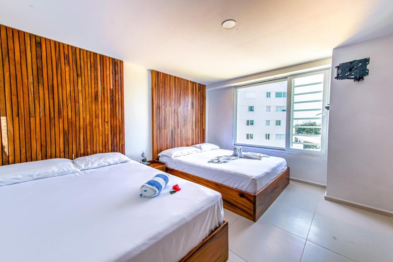 Beachfront Luxury Apartments Cancún Dış mekan fotoğraf